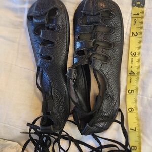 Classic Black Lace-Up Kids Boots